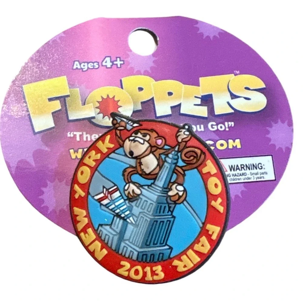 FlopPets New York Toy Fair 2013 Monkey Charm Accessory For Shoes Backpacks